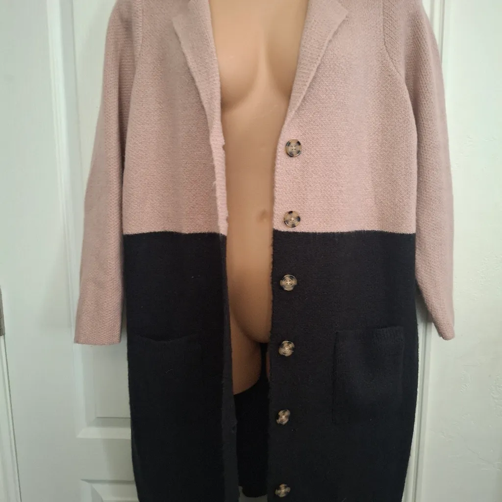 Torrid Sz 2 Colorblock Botton Front Sweater Coat - Image 4