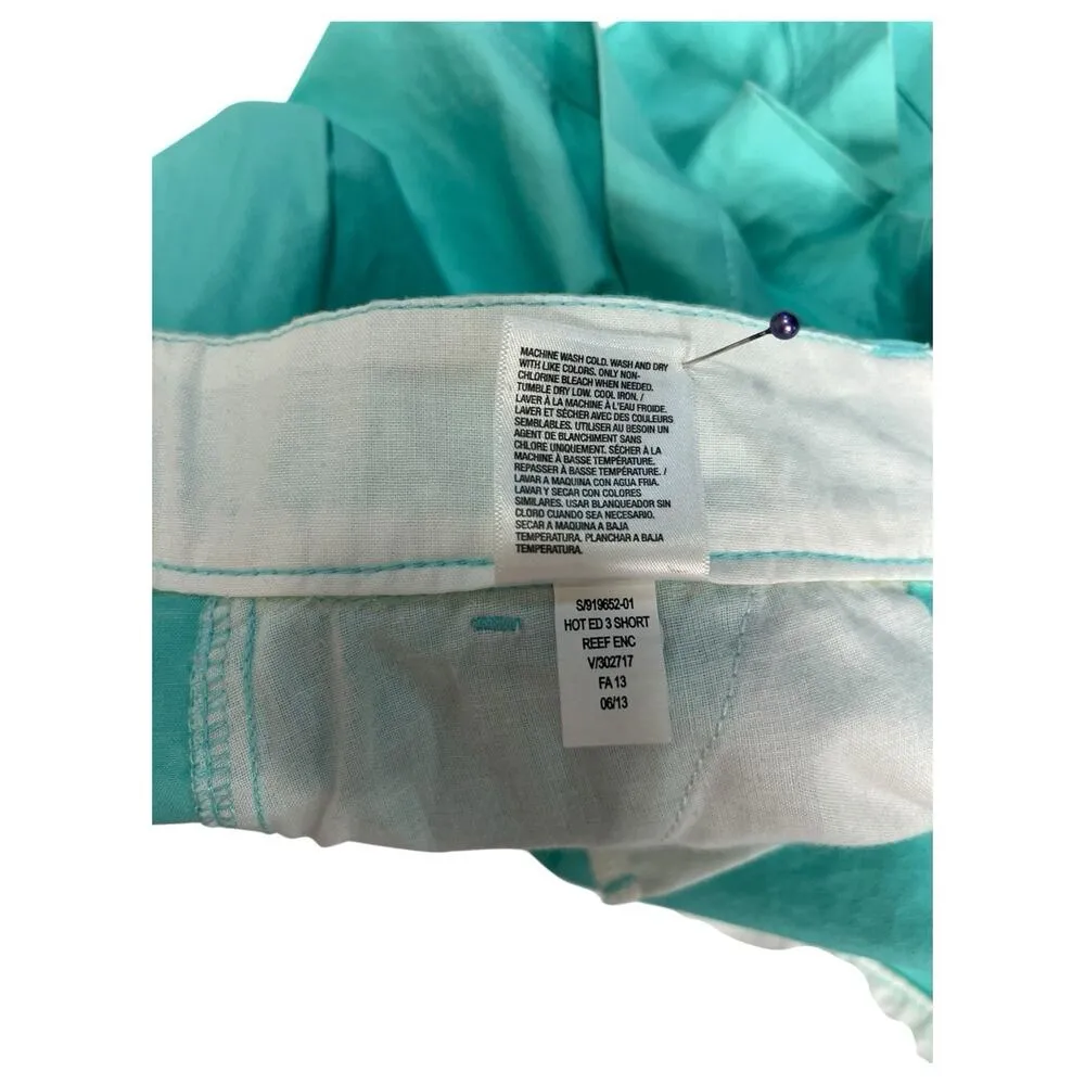 New Old Navy Shorts Womens 6 Green Stretch Mid Rise Chino 3 Inch Classic Beach - Image 10