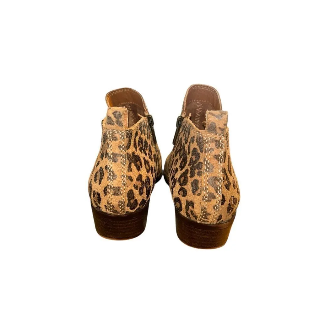 Lucky Brand Women's Basel Ankle Booties #404611 - Javan Print Suede size 7.5 - Image 4