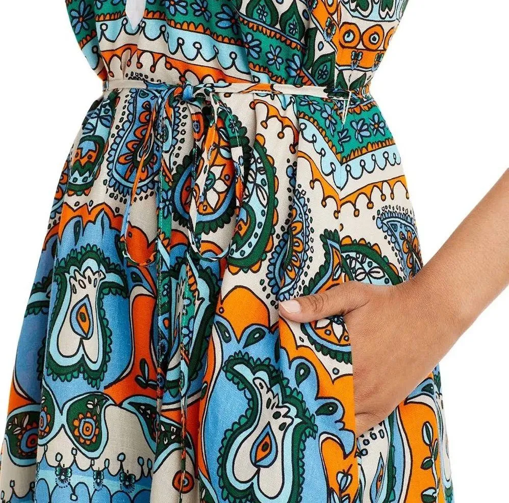 Lisette Paisley Print Maxi Dress, Size S New w/Tag Retail $395 - Image 8