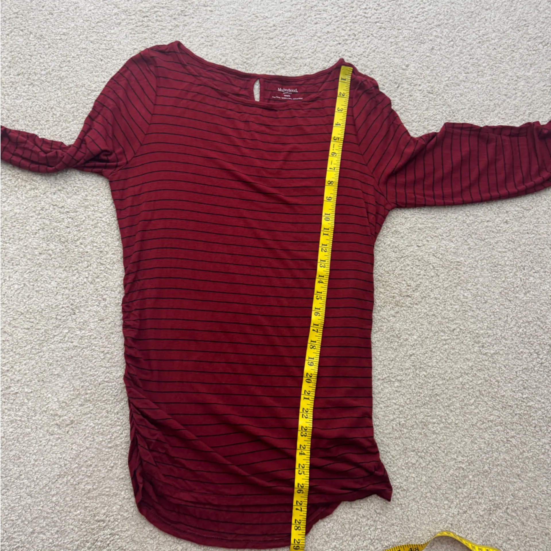 Women's Motherhood Red Striped Top - Image 6