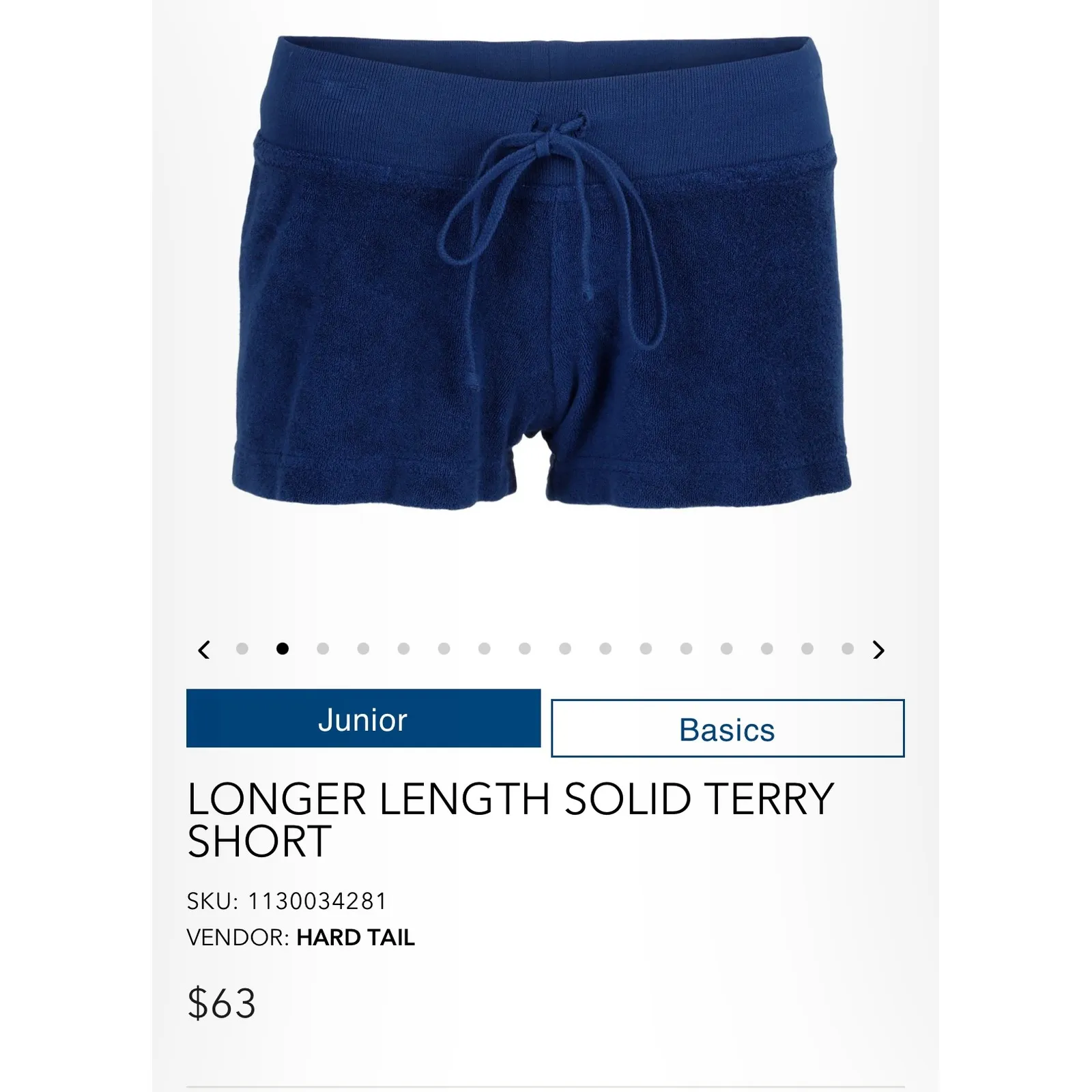 Hard Tail Terry Shorts Lounge Drawstring Comfy Casual Blue XL‎ - Image 8