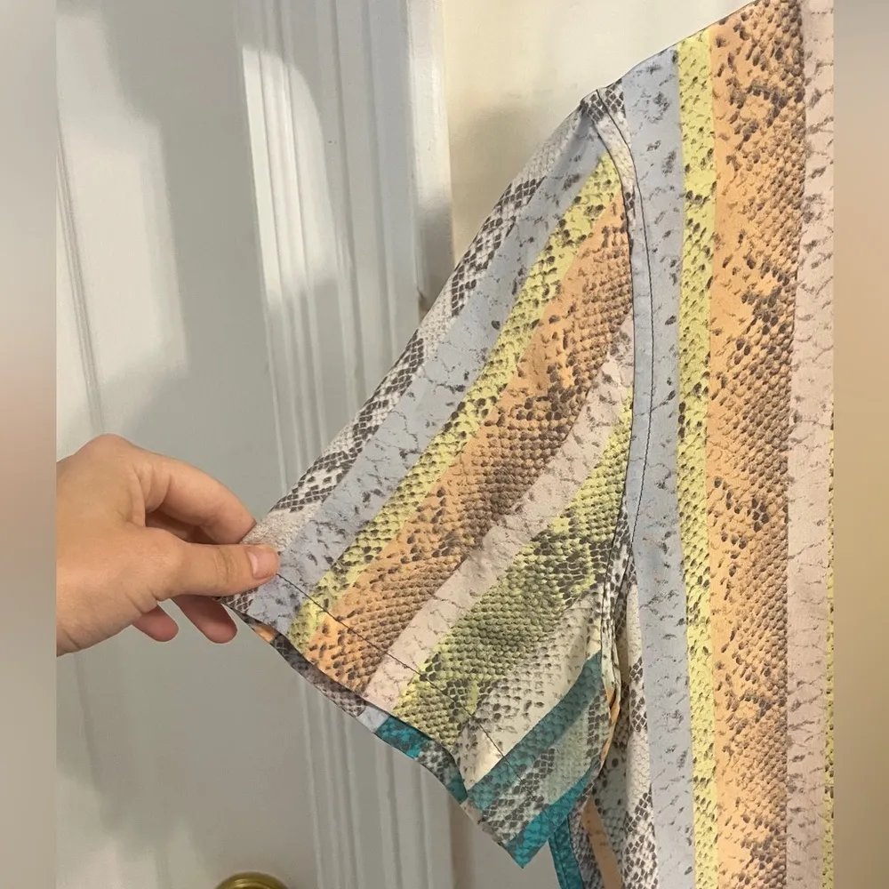 Equipment Snake Print Multicolored Top - Image 4