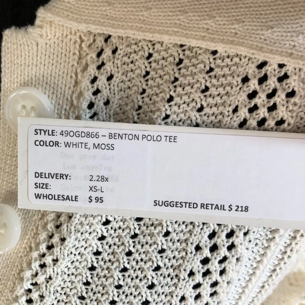 One Grey Day Women's Benton Polo Tee XS - Image 2