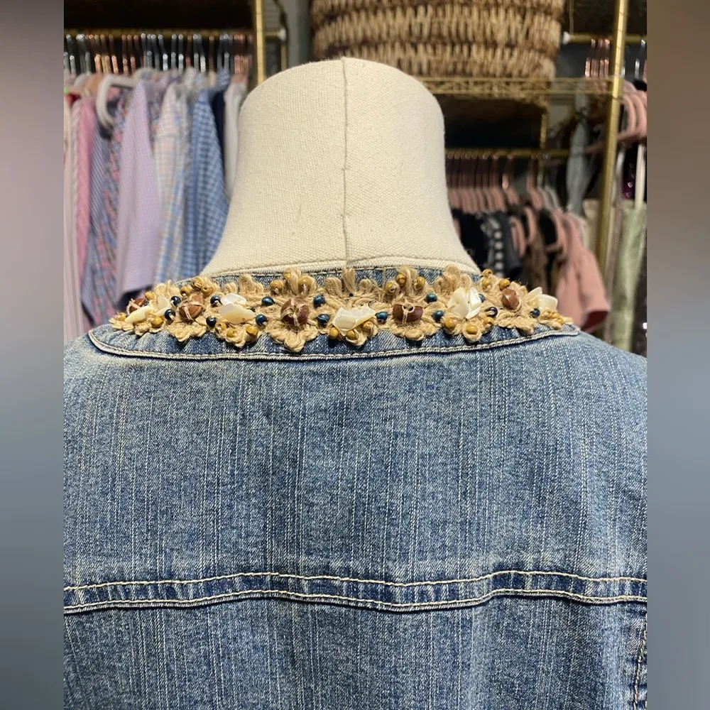 Ruby Road Women’s denim Jacket. Size 6 Blue - Image 8
