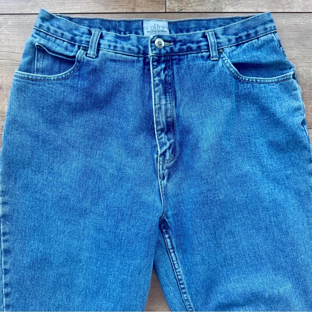 Vintage 90’s Paul Harris Design High Rise Straight Leg Mom Jeans Size 16 Blue - Image 3