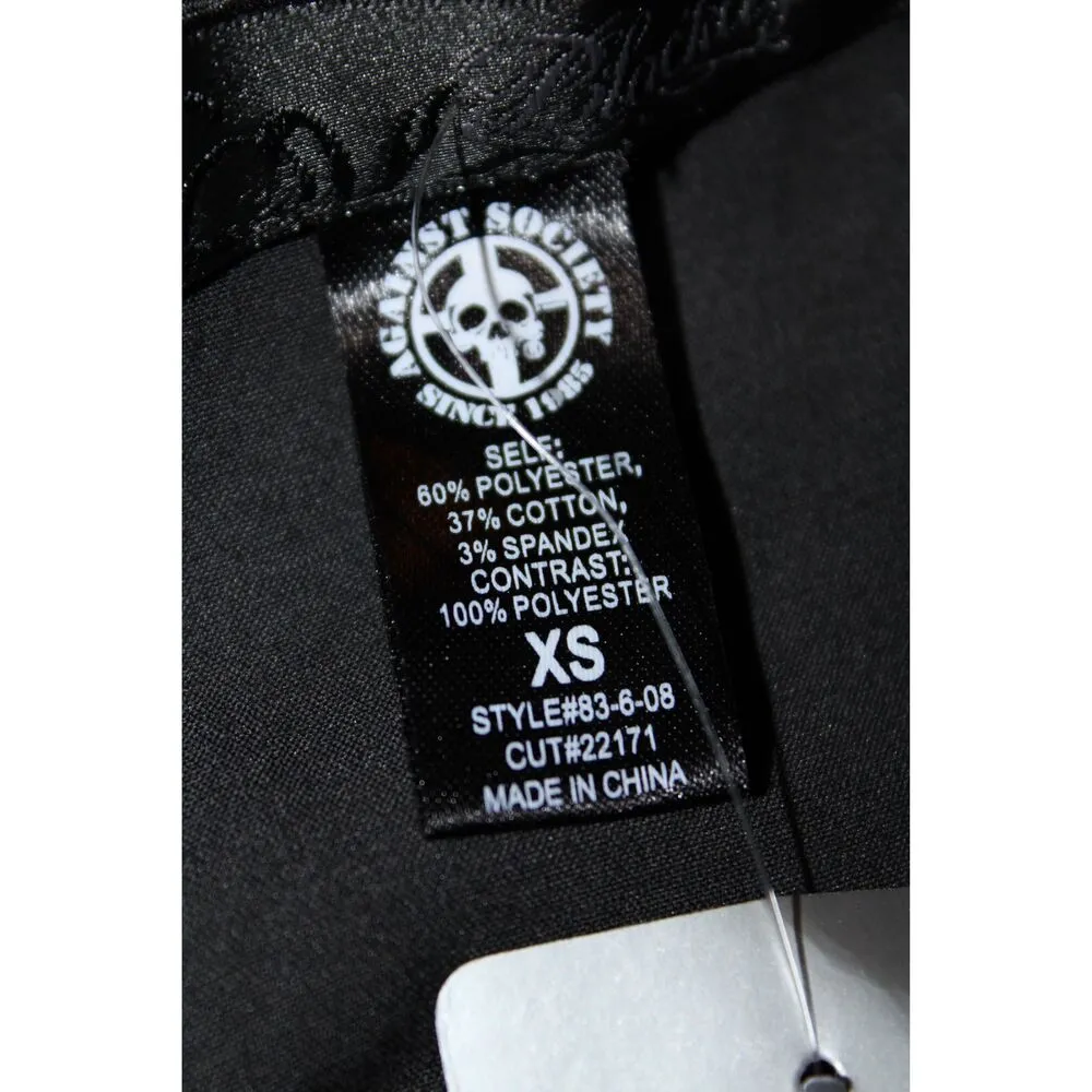 NWT Womens Hot Topic Black Red Polka Dot Ruffle Halter Top Midi Dress Size XS - Image 3