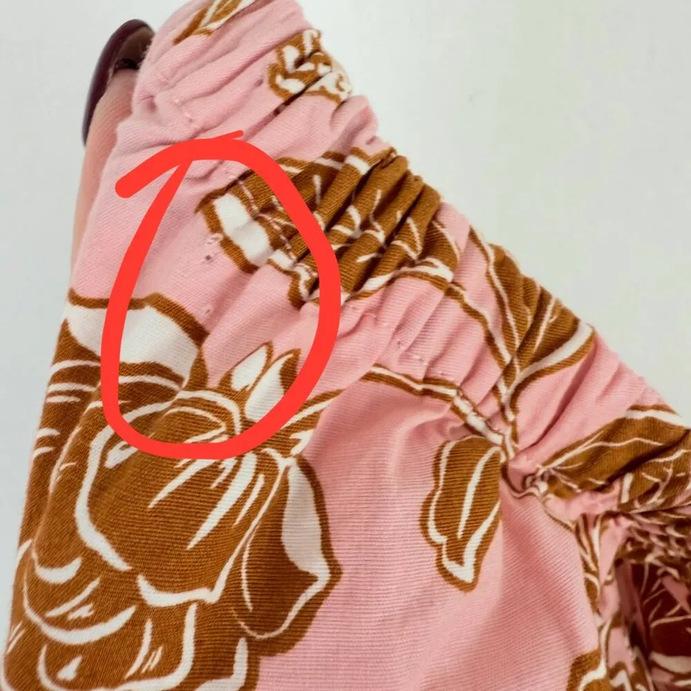 NWT  Classic Crop Square-Neck Puff-Sleeve Top Pink Plus Size 14/16 - Image 13