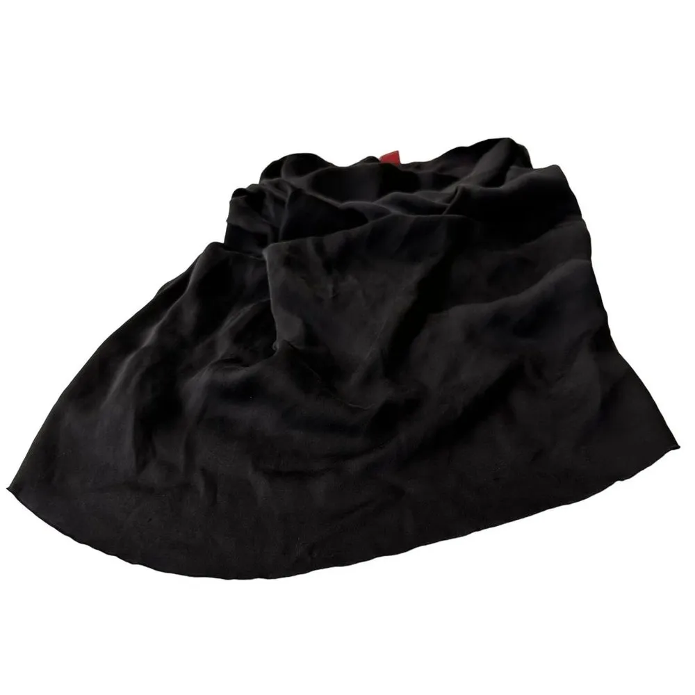 Dondup Sleeveless Top Small? Black Silk? Ruched Logo Italy Business Casu… Size undefined - Image 10