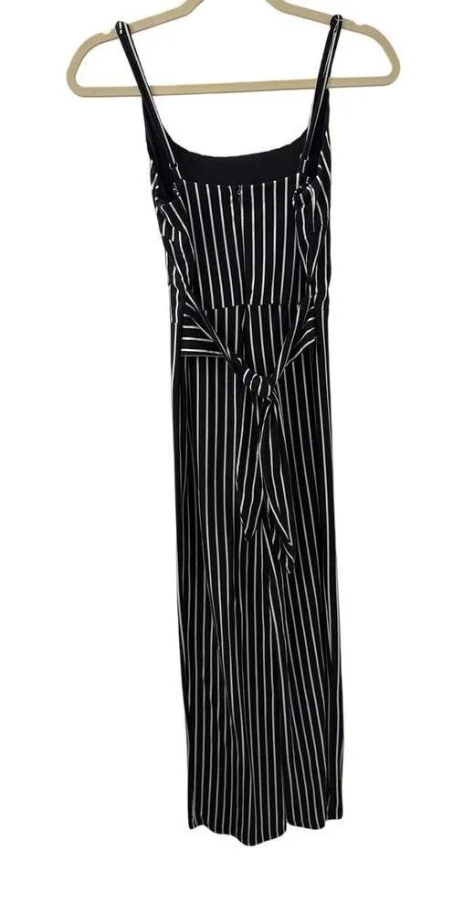 Good Luck Gem Black White Striped Jumpsuit Romper Size Women's Small - Image 2