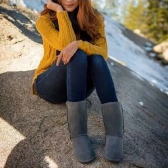 BEARPAW  Emma Short Boot - Charcoal -  11W//9M - Image 3