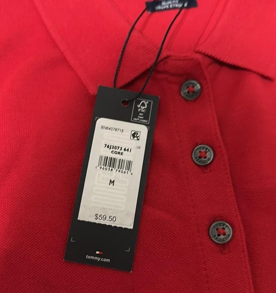 TOMMY HILFIGER
Women's slim Heritage polo shirt Red-M - Image 5