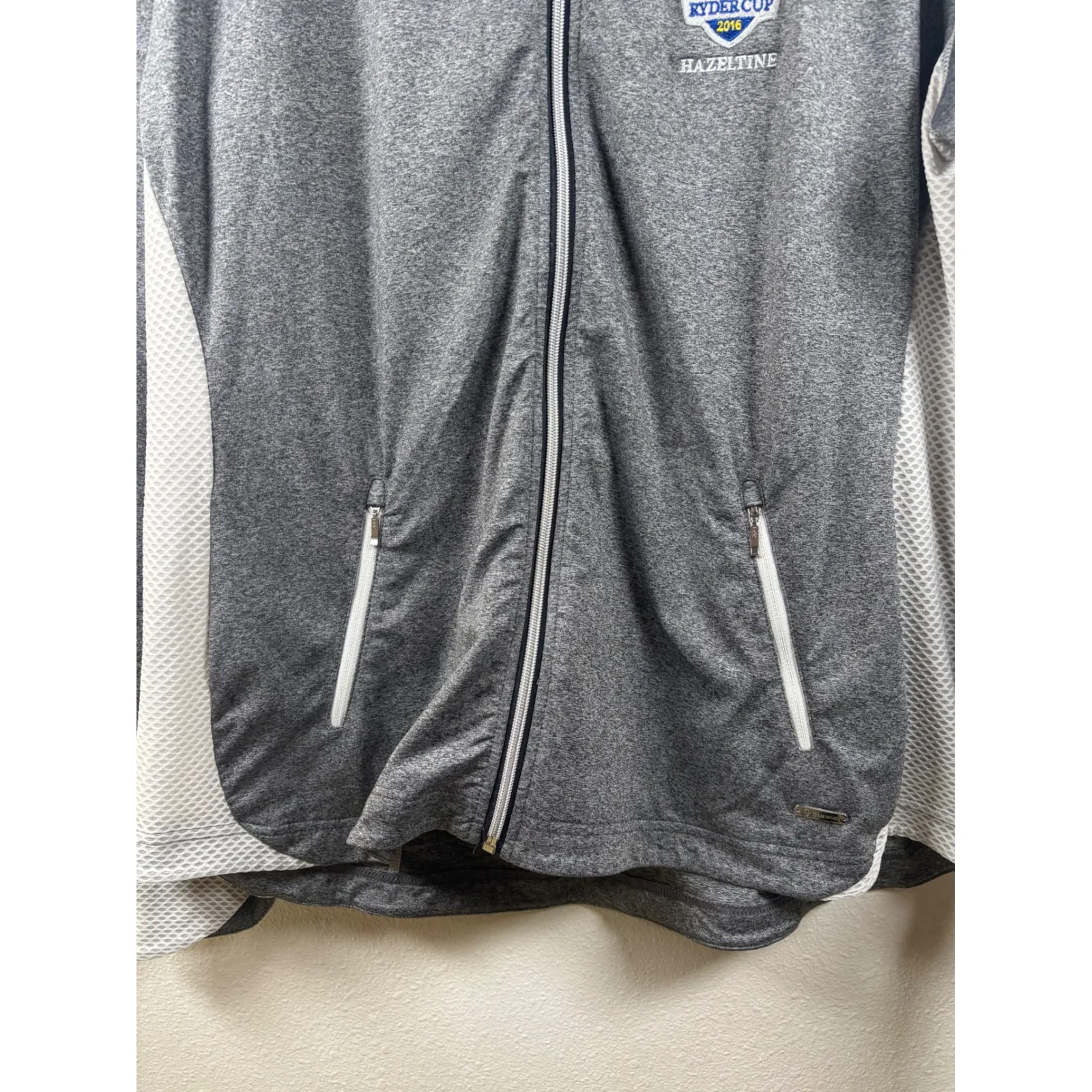 Sunice Womens‎ Ryder Cup 2016 Hazeltine Golf Jacket Athletic Full Zip Grey XXL Gray - Image 2