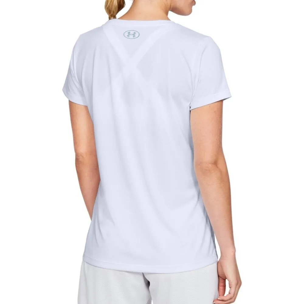 NEW Under Armour T-Shirt UA Tech White Athletic Workout Women's Size Medium - Image 3