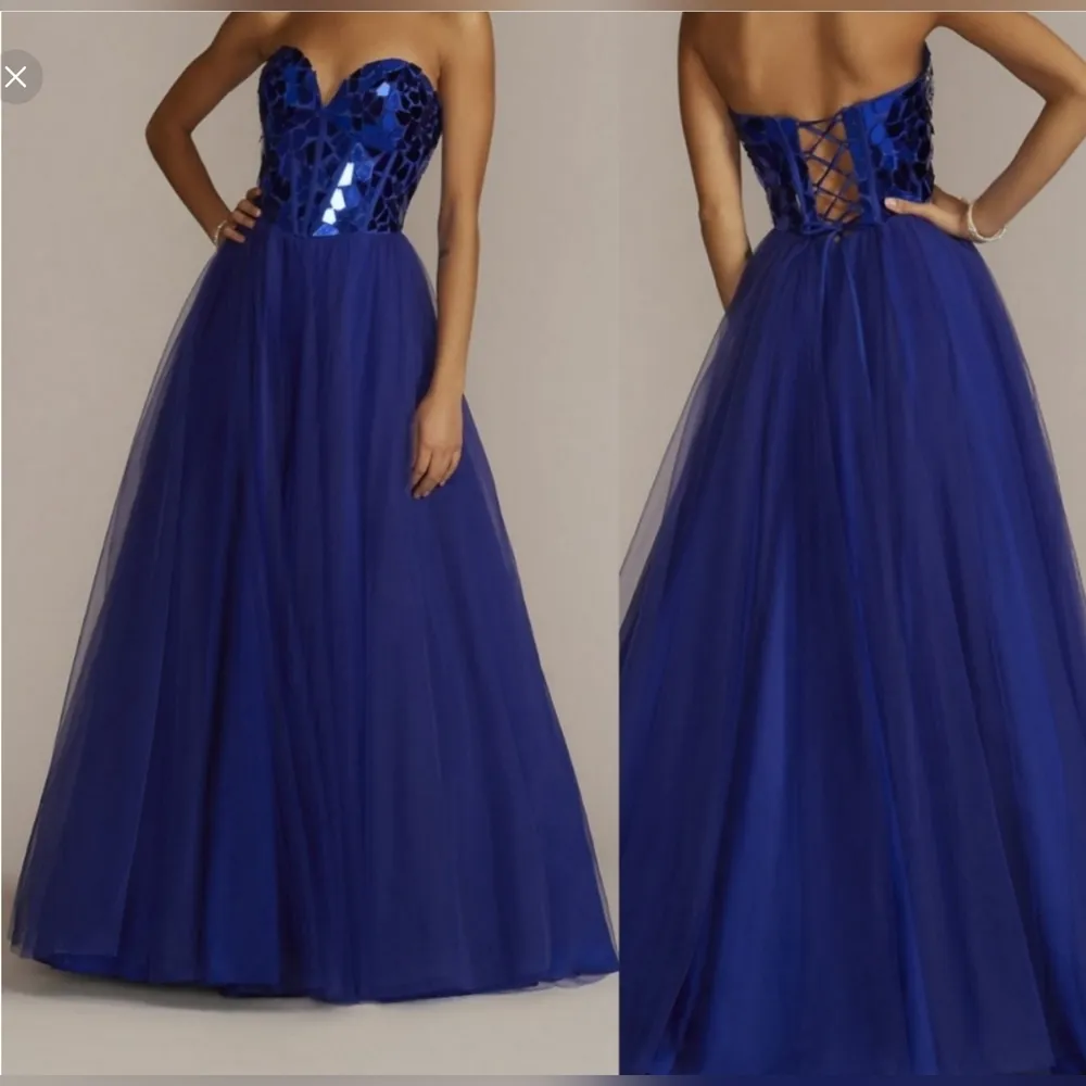 Jules And Cleo Mosaic Beaded Ball Gown With Full Sparkle Skirt Size 10 - Image 2