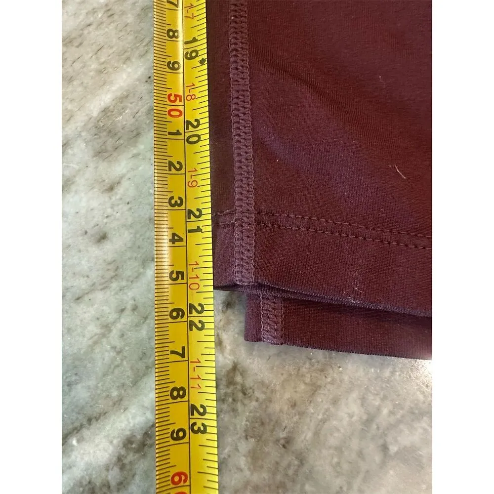 Nike Women's Dri-Fit Cropped Leggings Maroon / burgundy Size S Athletic Sports - Image 8