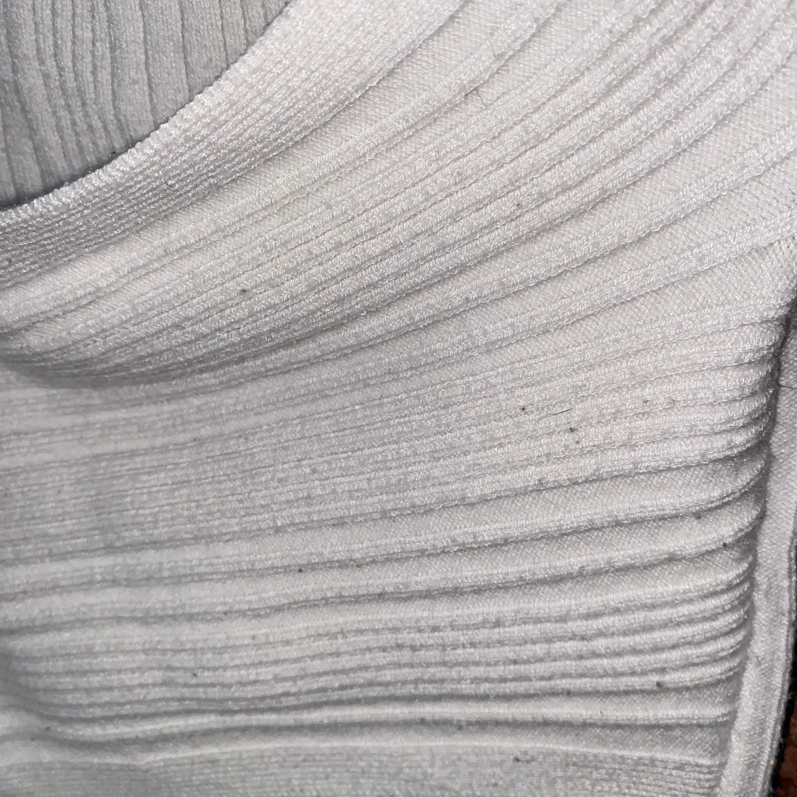 Aerie Cream Ribbed Kni Short Sleeve Criss-Cross Crop Top Women's Size Small - Image 5