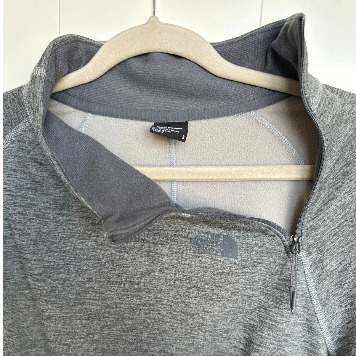 The North Face Women's Canyonlands 1/4 Zip Pullover Jacket Size Large, Gray, EUC - Image 3