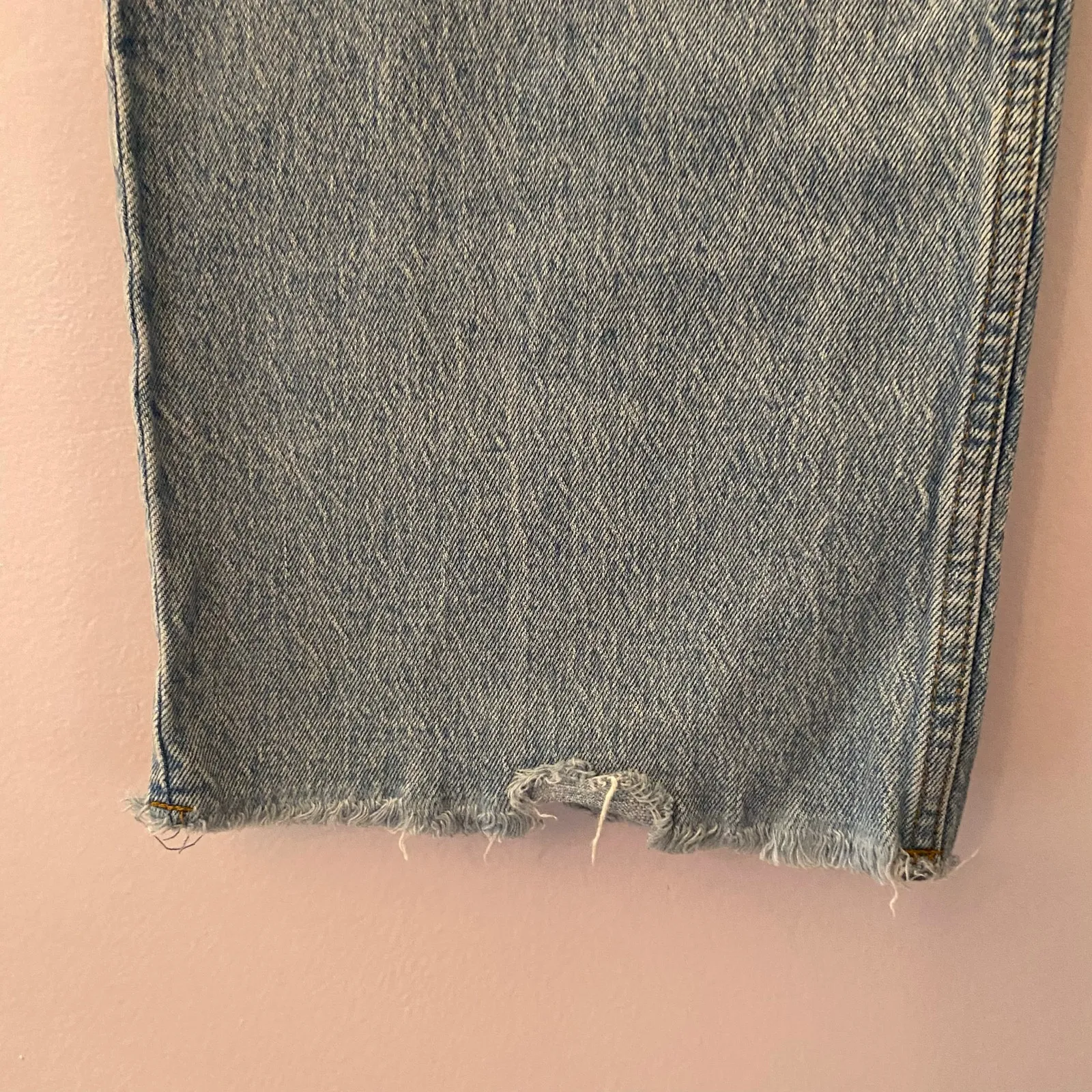 Abercrombie & Fitch The Baggy Low Rise Jeans Light Wash Wide Leg Women's 32 / 14 - Image 6