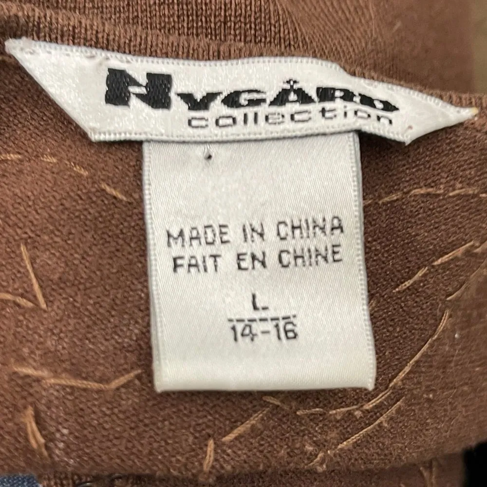 Nygard Collection Silk Blend Sweater Brown‎ - Image 5