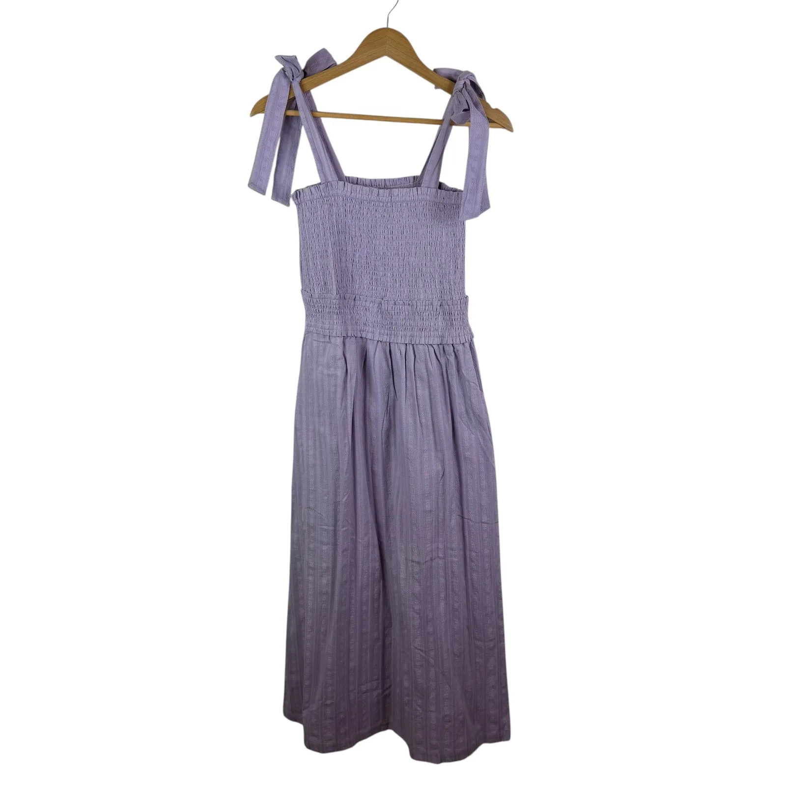 NWT Lost + Wander Angel in Disguise Maxi Dress Small Lavender Smocked Cottage - Image 2