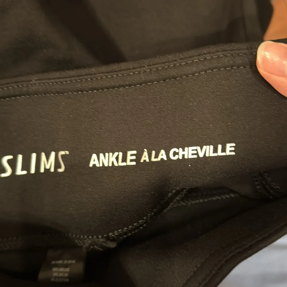 Luxe Slims Women’s Stretch Pants Leggings Ankle a la cheville black Size M - Image 10