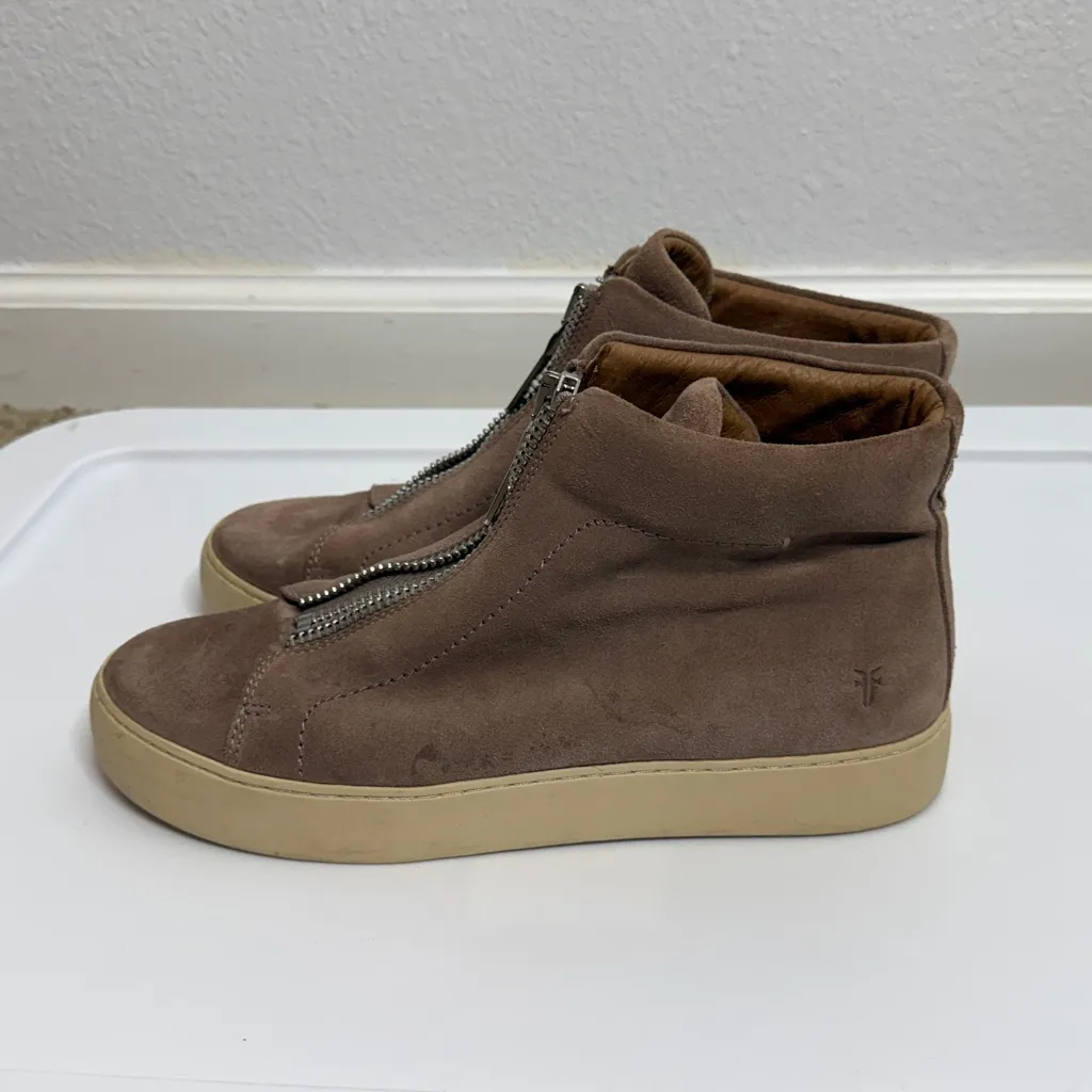 Frye Women's Lena Zip High-Top Sneakers Size 9 - Image 4