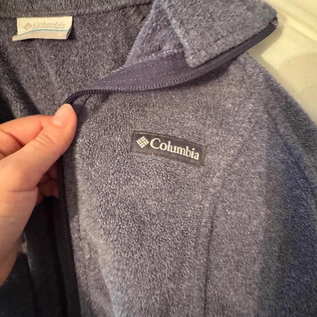 Columbia Blue Fleece Jacket - Image 3