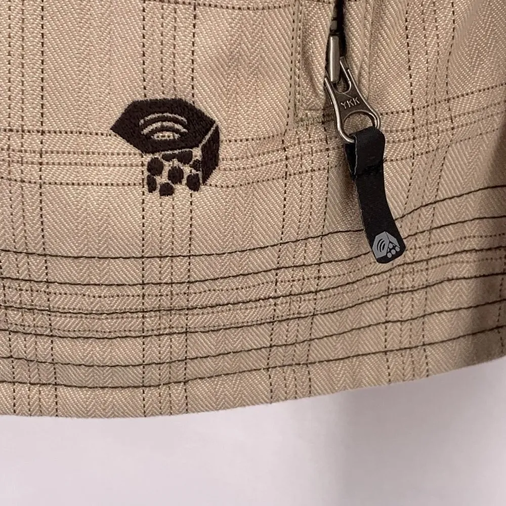 Mountain Hardwear Commotion Retromotion Light Tan Plaid Jacket Size Medium - Image 4