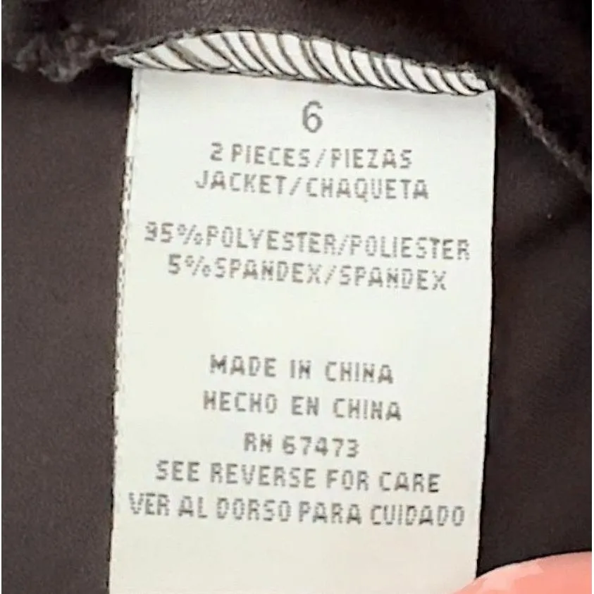 Danny Nicole Bolero Jacket Womens Black Open Front Ruffled Collar Short Sleeves - Image 8