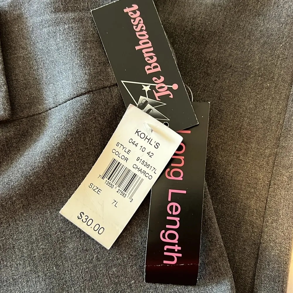 NWT Joe Benbasset Charlotte Women’s Junior Gray Flared Slacks X6 - Image 3