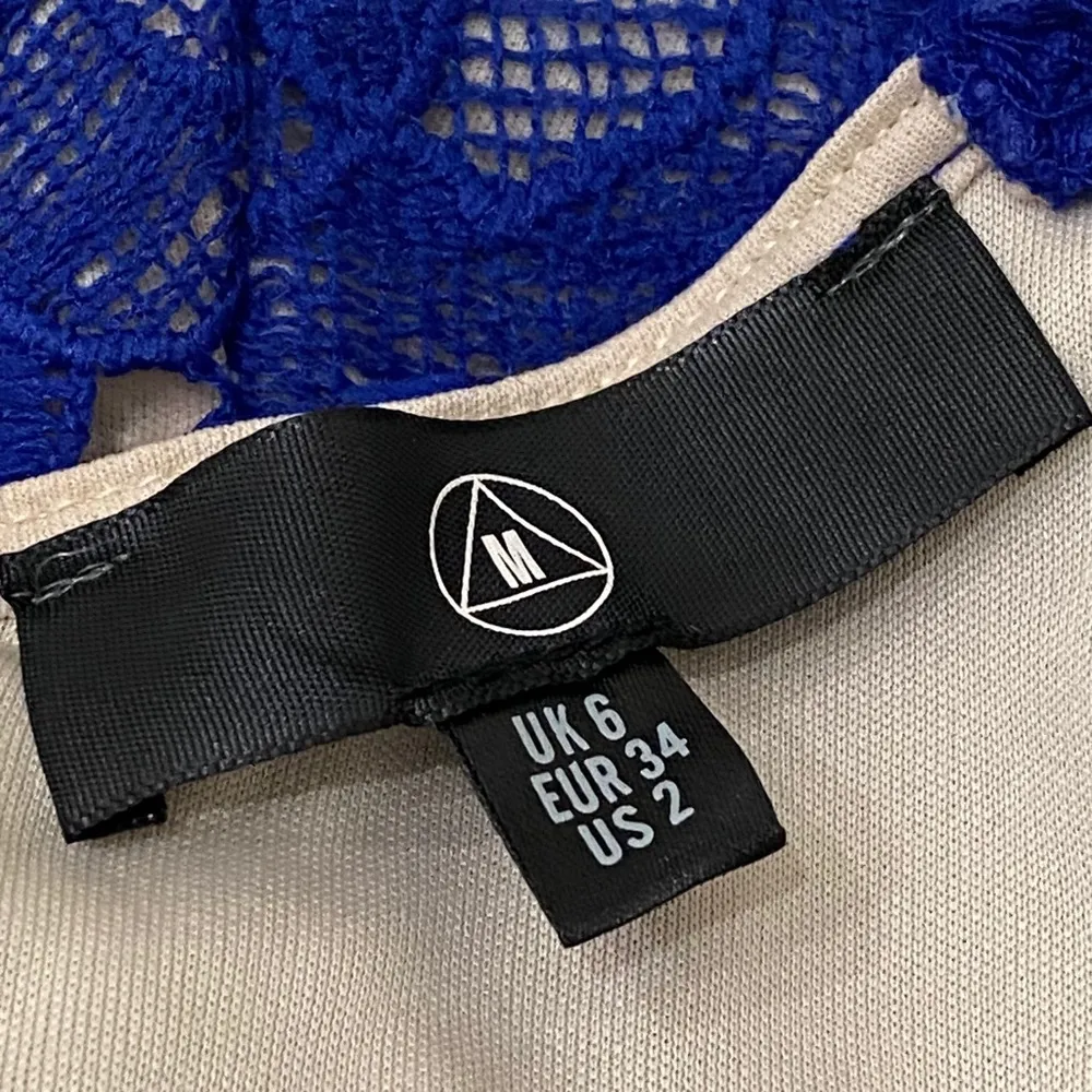 Missguided Blue Ladder Playsuit Romper Size 2 - Image 13