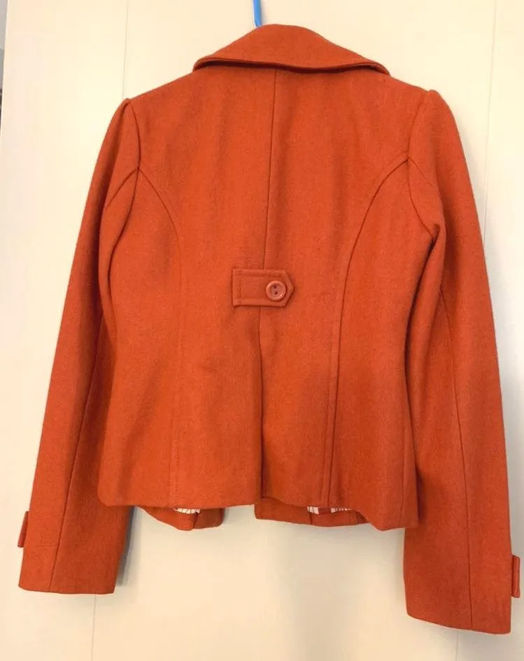 Tulle Burnt Red/Orange Peacoat - Image 2