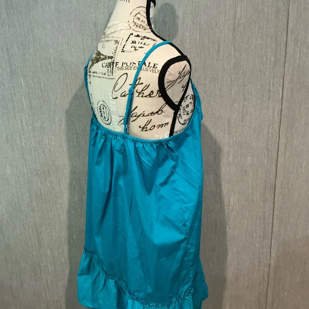 Boohoo Teal Sleeveless Mini Dress Size 16 - Image 4
