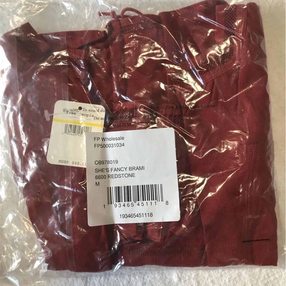 Free People She’s Fancy Brami Redstone New Medium - Image 3