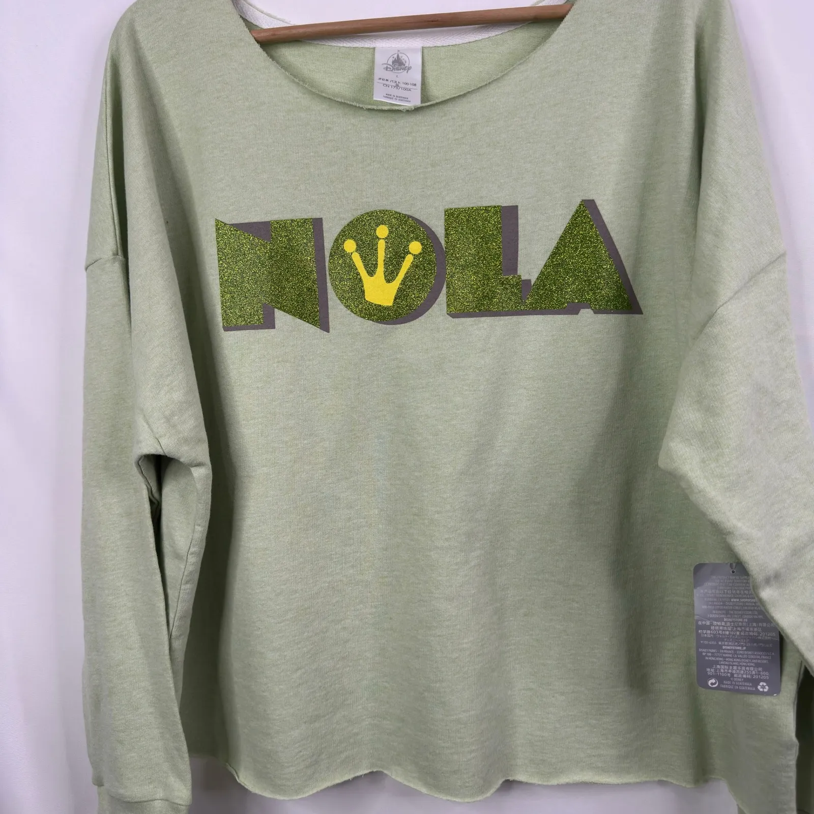Disney Parks Princess and the Frog NOLA Oversized Sweatshirt Size L NWT - Image 10