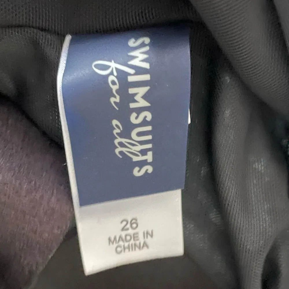 Swimsuits For All Women's Plus Size Chlorine Resistant One Piece Swimsuit Black - Image 8