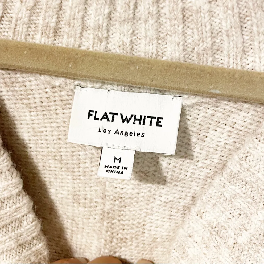 Flat White Medium Grey Thick Knit‎ Mila V - Image 4