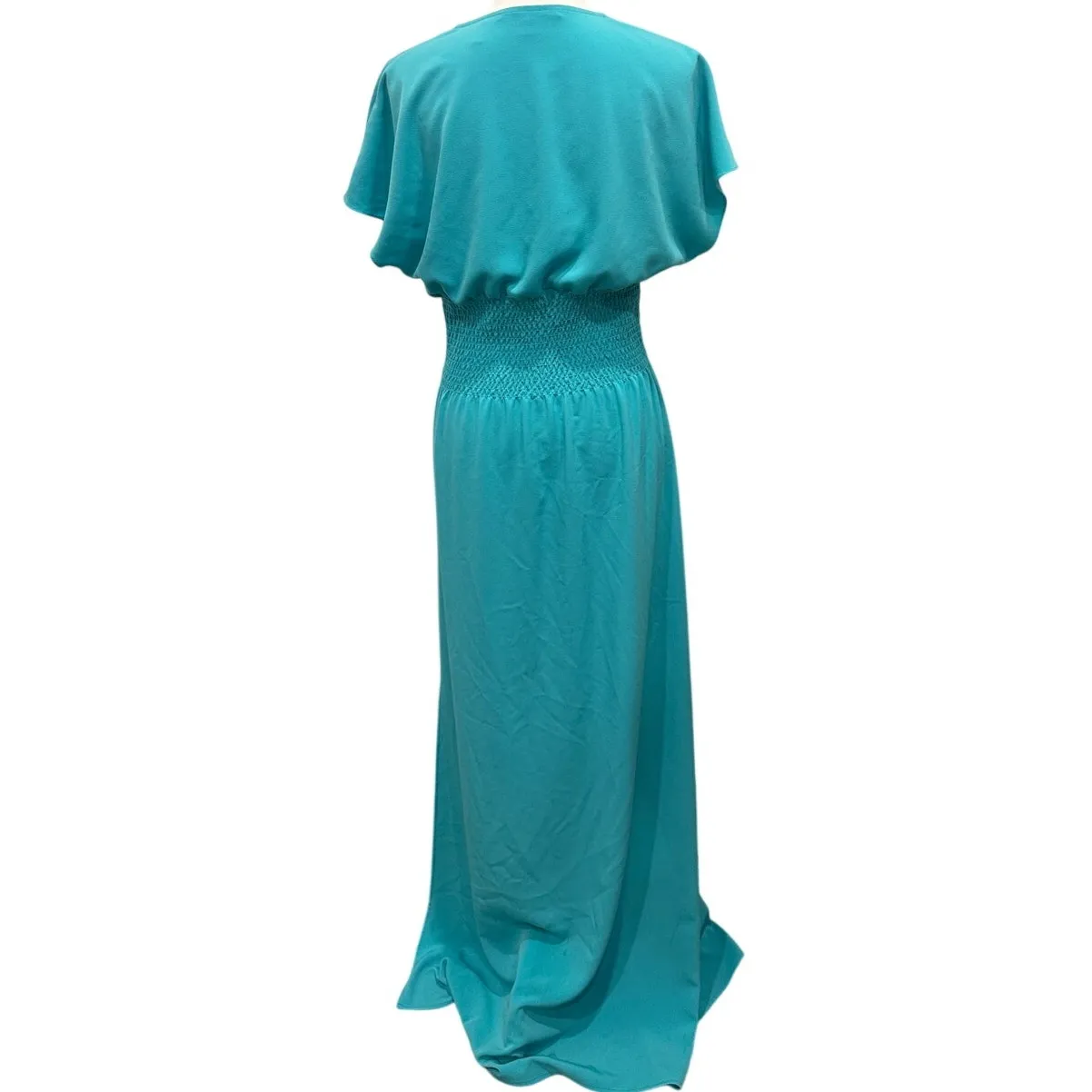 Draper James Mint Green Flutter Sleeve Blouson Maxi Dress Coastal Preppy Medium - Image 4