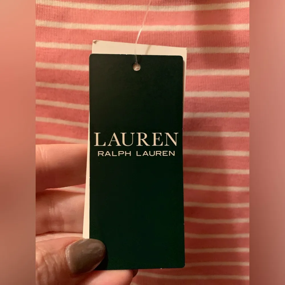 Lauren Ralph Lauren Striped Boatneck Top With Bow Ties On Sleeves NWT XS/TP - Image 8