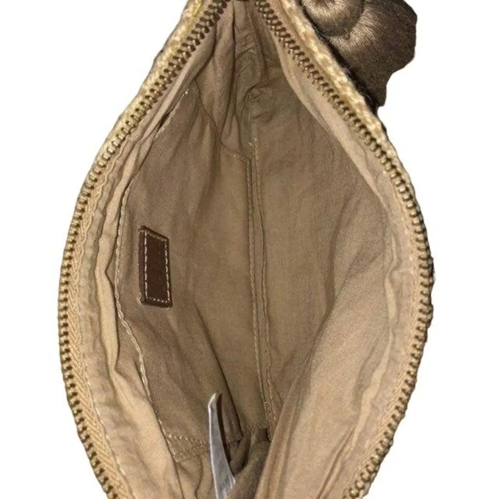 J Jill Wristlet Purse Used Jute Striped Small Casual - Image 8