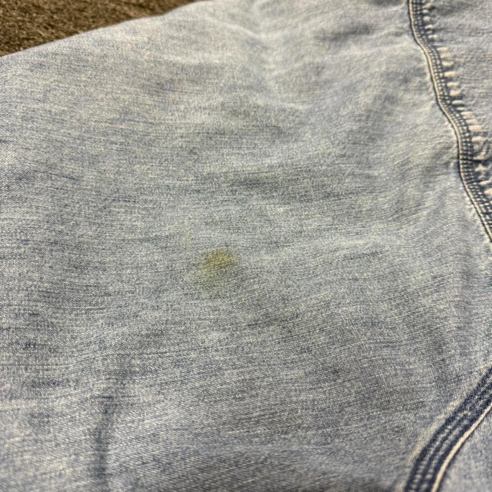 Vintage Light Wash Corduroy Collar Chore Barn Jacket - Image 6