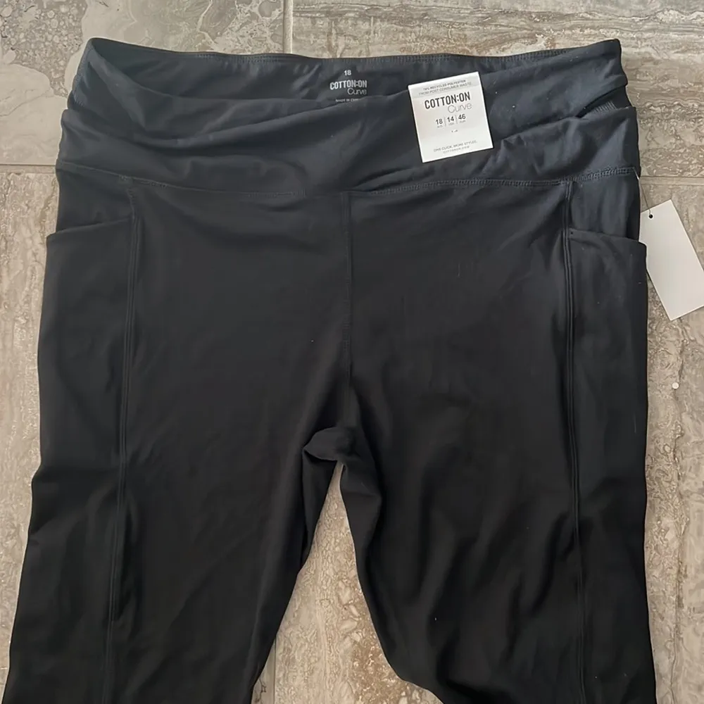 Cotton:On Curve Ultra Soft Cross Over Full Length Tight in Black, Size 14 NEW - Image 8