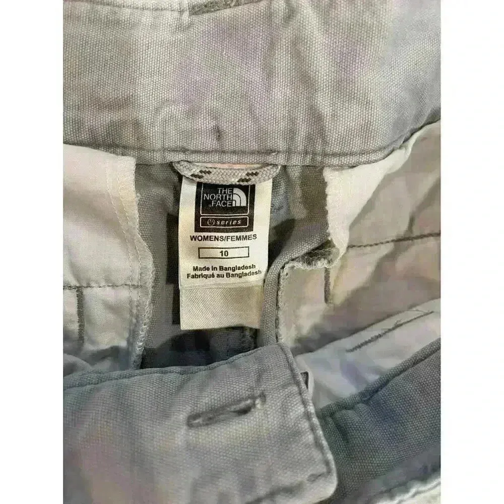 The North Face Chino Shorts Women's Size 10 Gray Longer Length Bermuda Style - Image 3