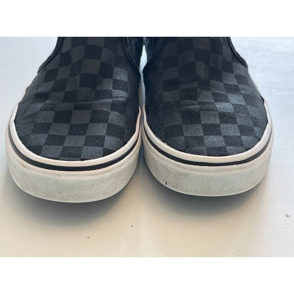 Vans Classic Slip On Women’s Shoes Checkerboard  Black Gray Size 6.5 EU 36.5 - Image 7