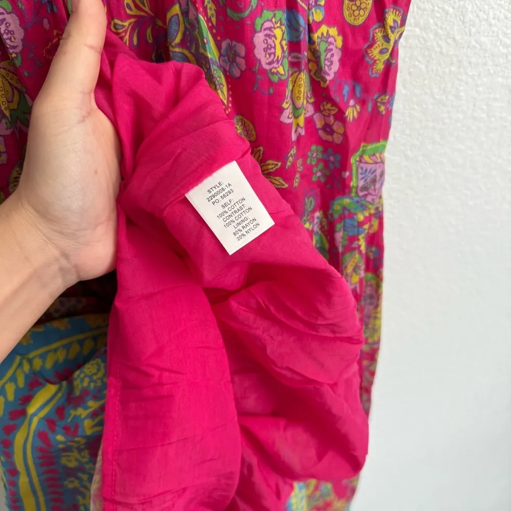 NEW Current Air Lindsey Floral Puff Sleeve Midi Dress XS - Image 6