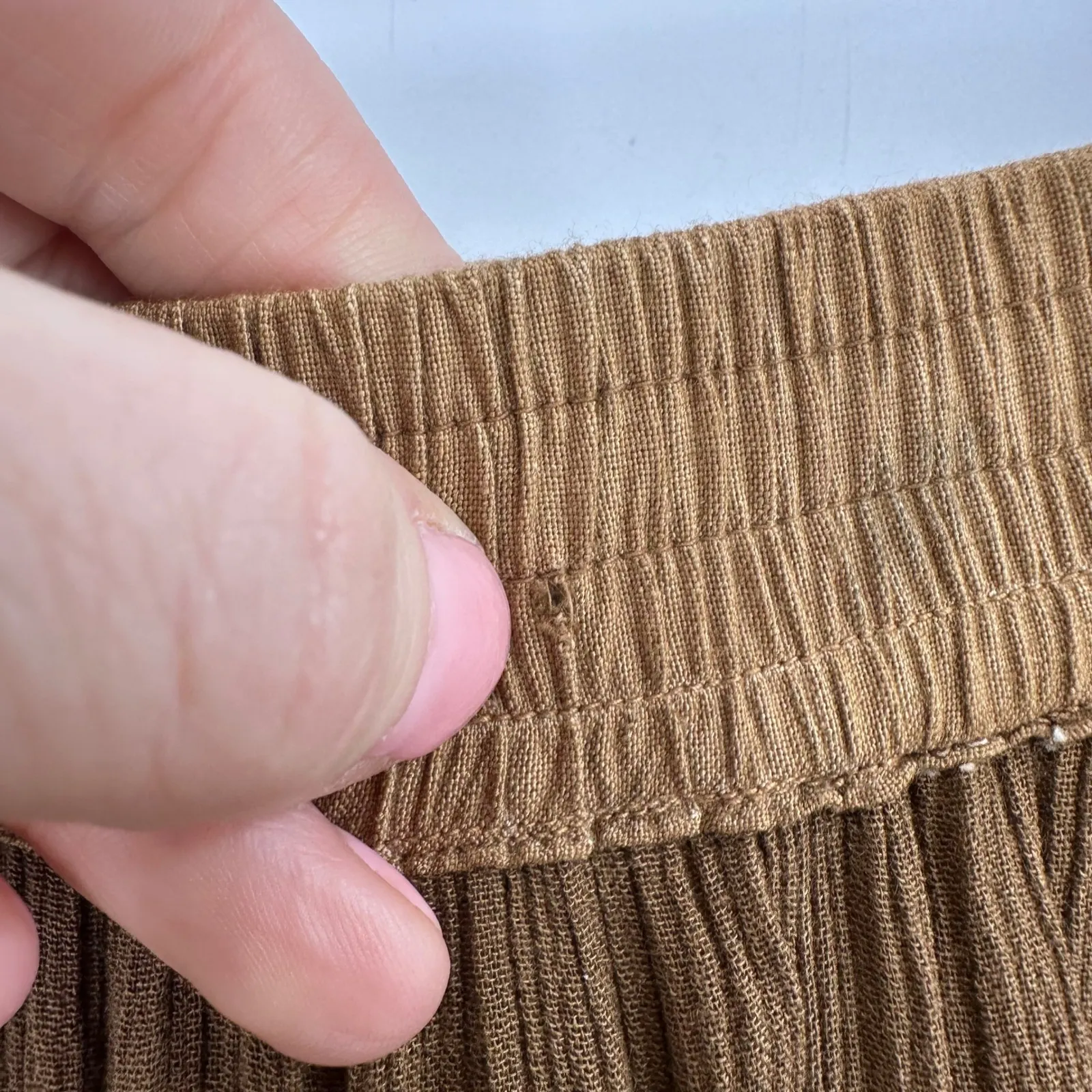 Vintage Boho Embroidered Top Maxi Skirt Brown Earth Tone Folk Cottagecore Size L - Image 11