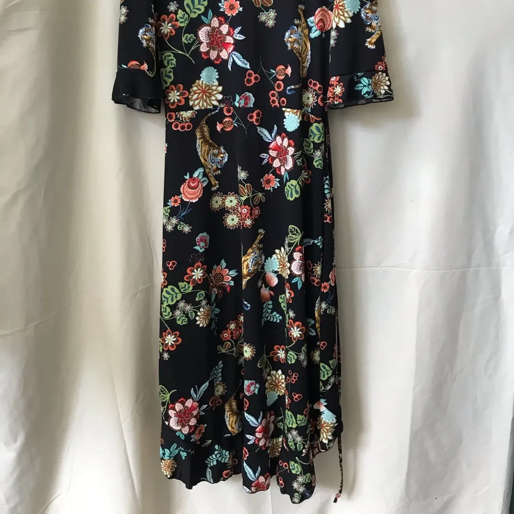 Haute Project wrap dress NWT size Large Black - Image 5