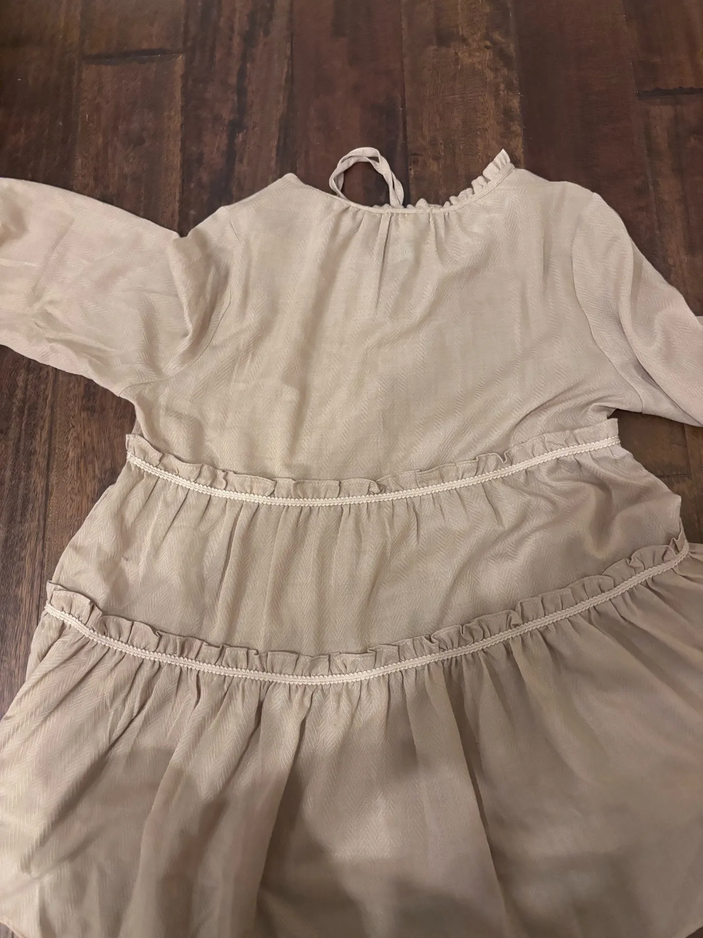 Cato tan long sleeve blouse - Image 2