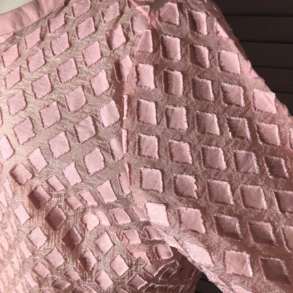 Dennis Basso Organza Mesh Kimono Coat Relaxed Fit Lightweight Pink Women’s 24W - Image 6